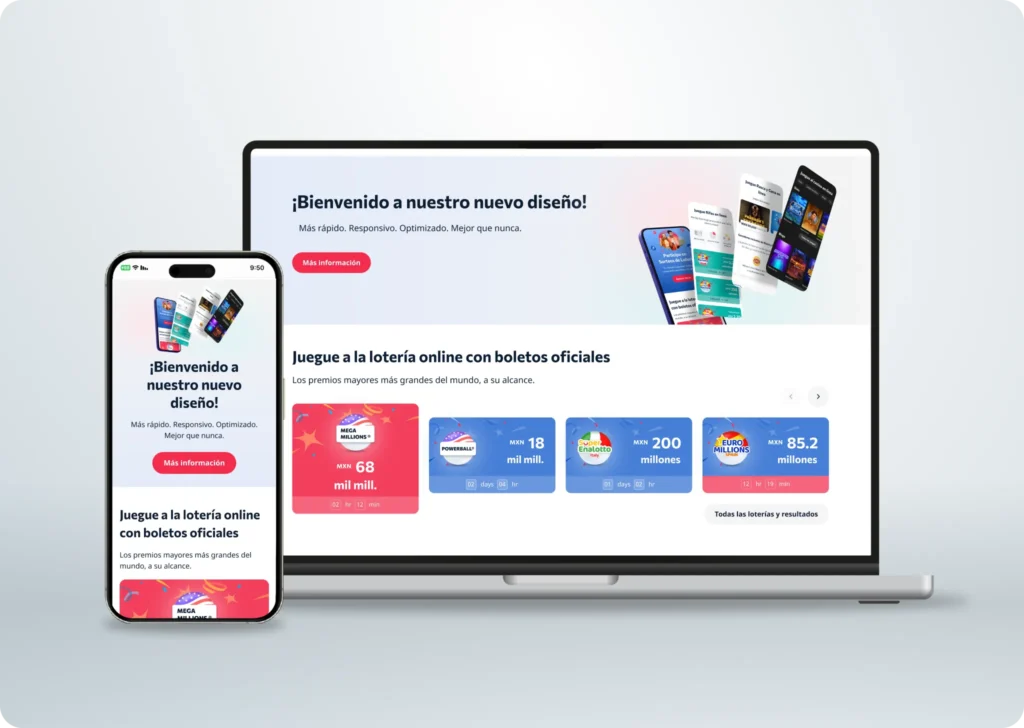 Mejore su experiencia de lotería en línea con nuestro nuevo sitio