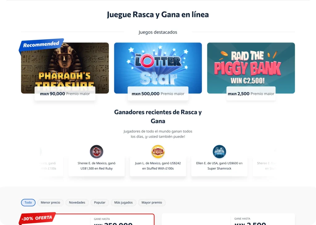 Rasca y Gana más ágil